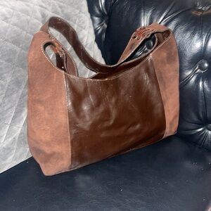 Arcadia Suede and Leather Timeless Design bag